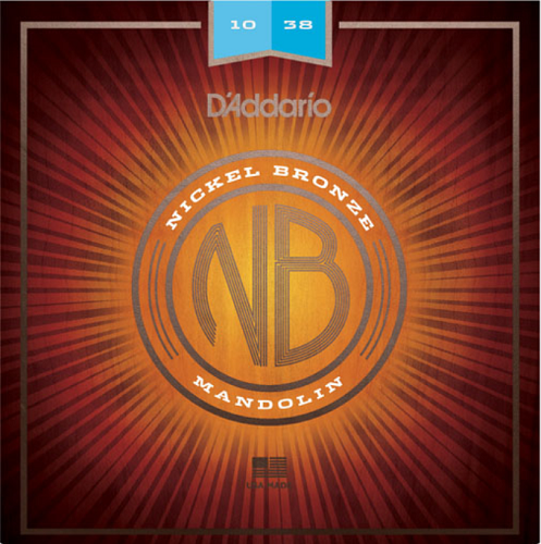 D'addario Nickel Bronze, Light, 10-39 Mandolin Strings