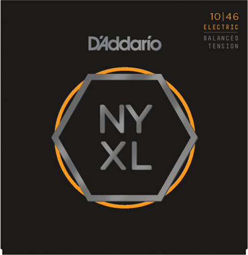 D'addario NYXL, Nickel Wound, Balanced TENSION, 10-46 Electric Guitar Strings