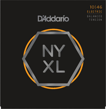 Load image into Gallery viewer, D&#39;addario NYXL, Nickel Wound, Balanced TENSION, 10-46 Electric Guitar Strings