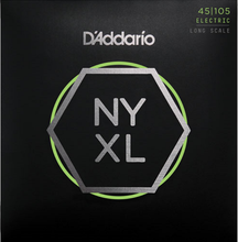 Load image into Gallery viewer, D&#39;addario Long Scale, Light Top/Medium Bottom, 45-105 Bass Guitar Strings