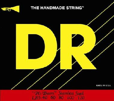 DR - Hi-Beam - Stainless Steel - Lite - 5 String Bass Guitar Strings - 40-120 - LR5-40