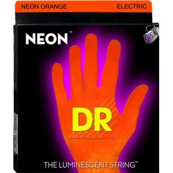 DR Electric Guitar Strings - Neon - Orange Coated