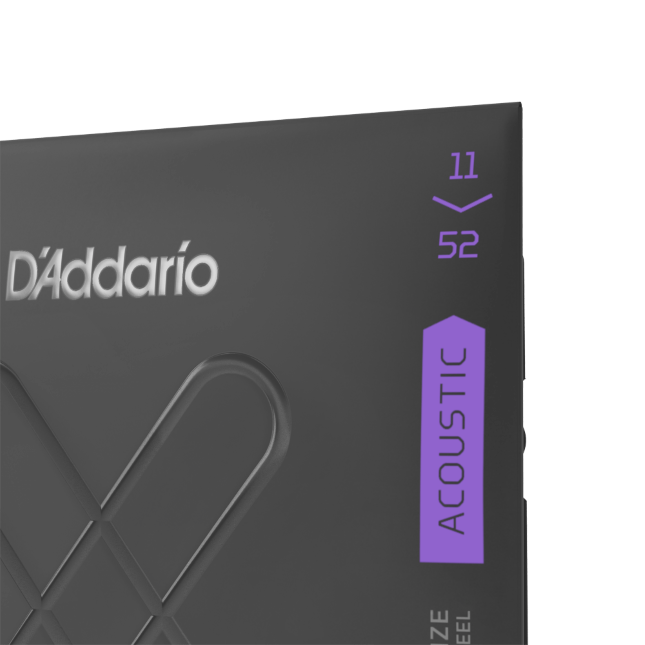 D'Addario XTAPB1152 XT Phosphor Bronze Acoustic Guitar Strings, Custom Light, 11-52