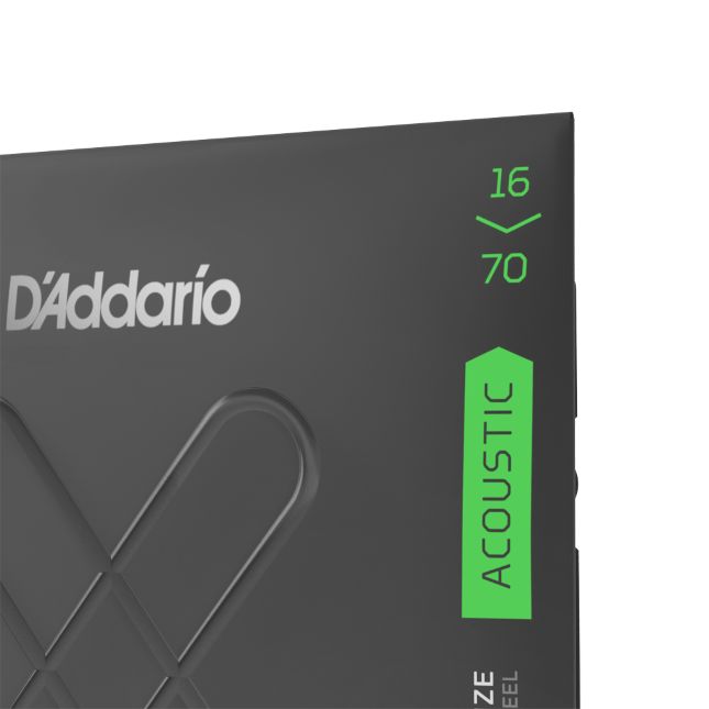 D'Addario XT Phosphor Bronze Acoustic Guitar Strings, Medium, Baritone, 16-70 - XTAPB1670