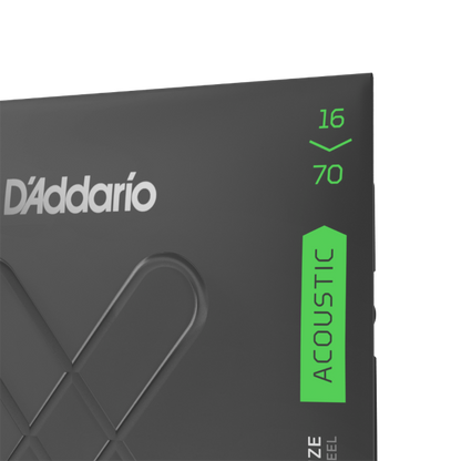D'Addario XT Phosphor Bronze Acoustic Guitar Strings, Medium, Baritone, 16-70 - XTAPB1670