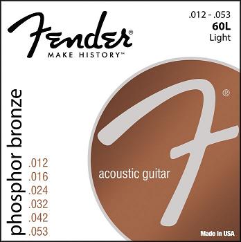 Fender Phosphor Bronze Wound Ball End Acoustic Guitar Strings