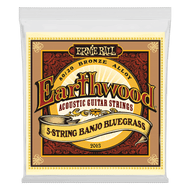 Ernie Ball Earthwood 5-String Banjo Bluegrass Loop End 80/20 Bronze Acoustic Strings - 9-20 Gauge - 2063