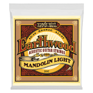 Ernie Ball Earthwood Mandolin Light Loop End 80/20 Bronze Acoustic Guitar Strings - 9-34 Gauge - 2067