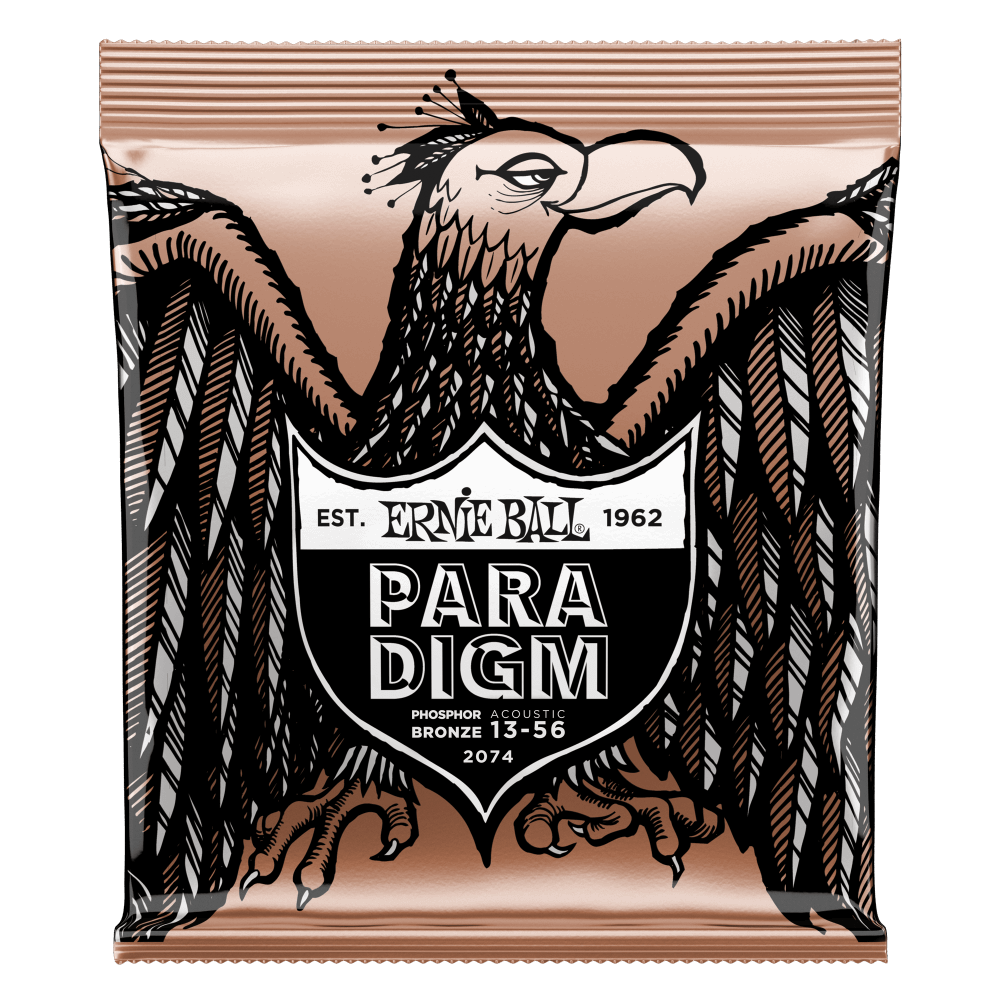 Ernie Ball Paradigm Medium Phosphor Bronze Acoustic Guitar Strings - 13-56 Gauge - 2074