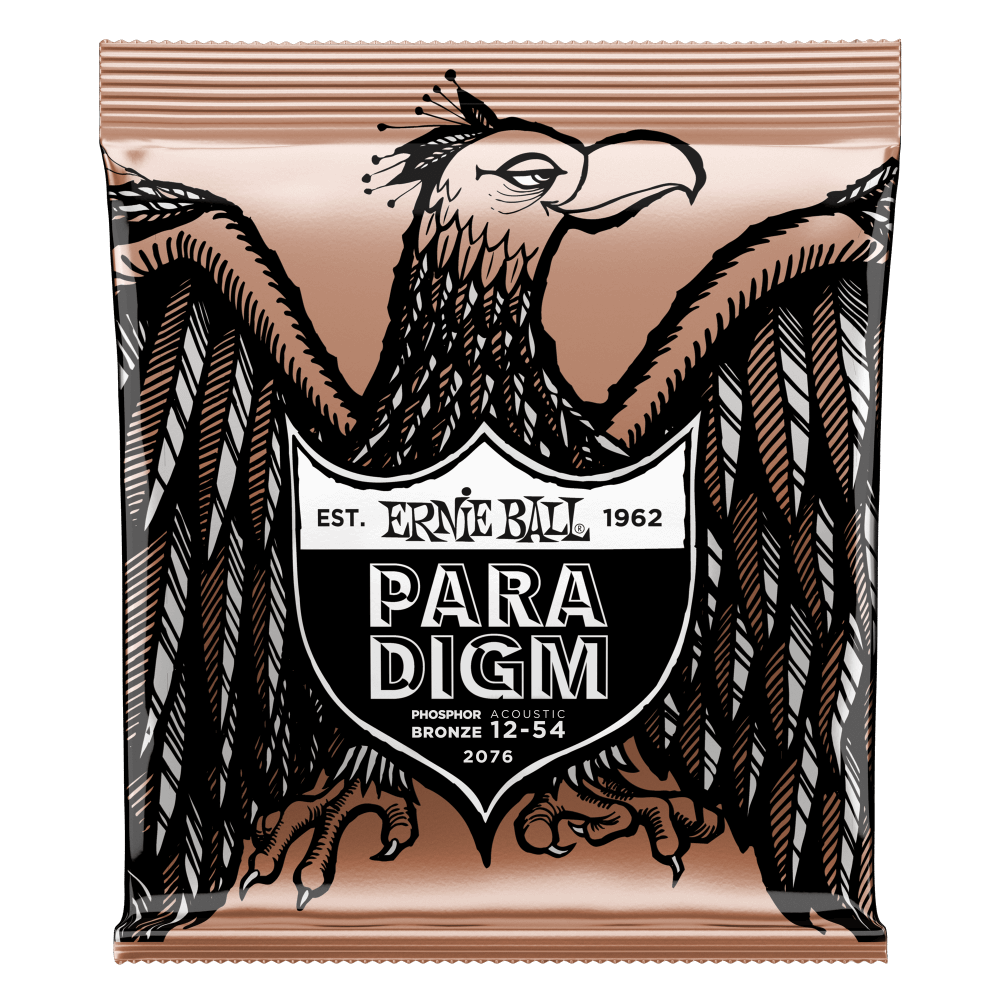 Ernie Ball Paradigm Medium Light Phosphor Bronze Acoustic Guitar Strings - 12-54 Gauge - 2076