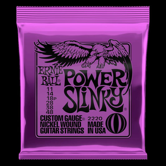 Ernie Ball Power Slinky Nickel Wound Electric Guitar Strings - 11-48 Gauge - 2220