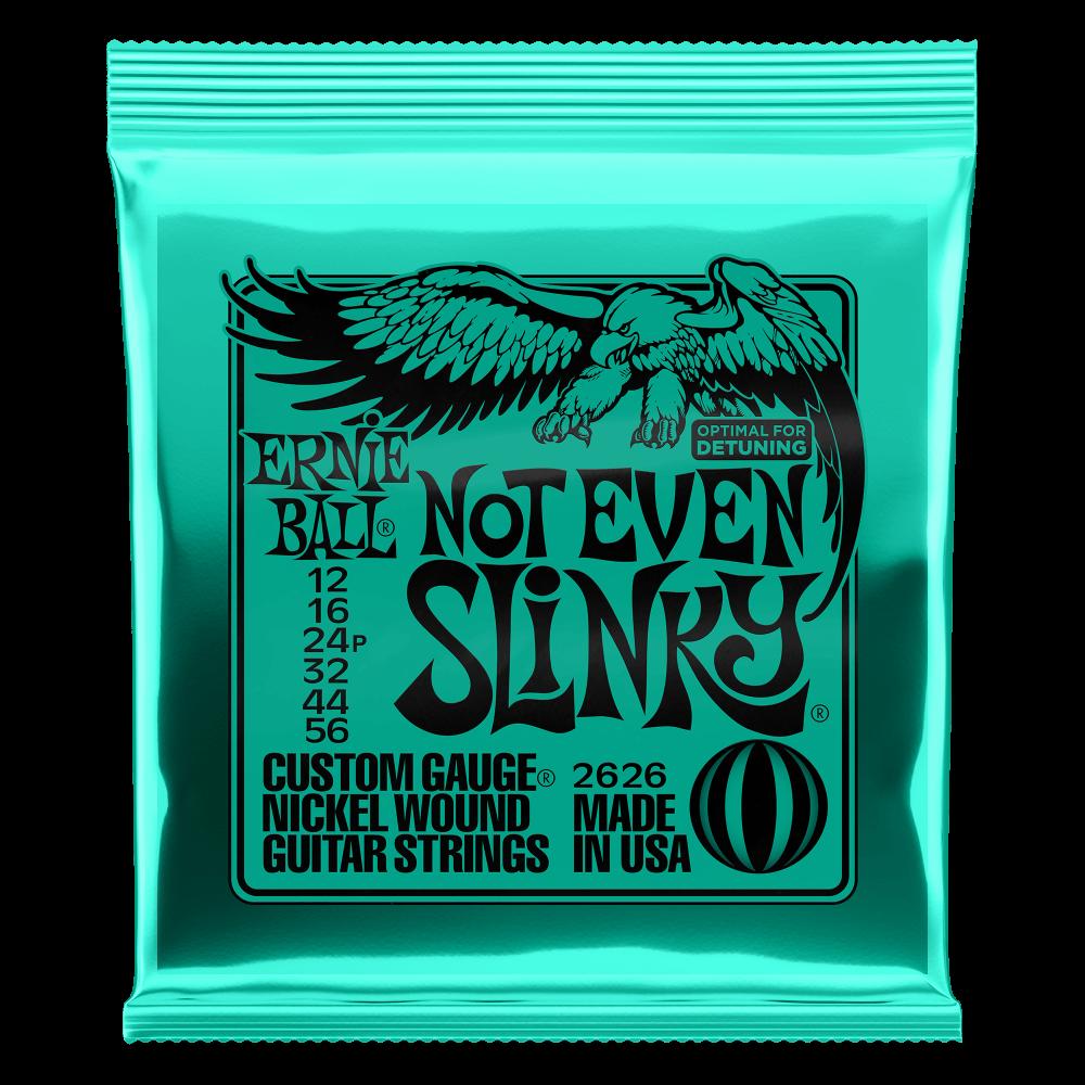 Ernie Ball Not Even Slinky Nickel Wound Electric Guitar Strings - 12-56 Gauge - 2626