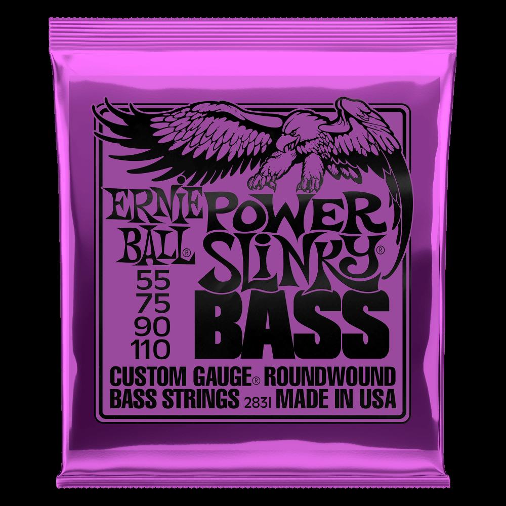 Ernie Ball Power Slinky Nickel Bass Strings, 55-110 Gauge - 2831