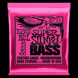 Ernie Ball Super Slinky Nickel Wound Electric Bass Strings - 45-100 Gauge - 2834