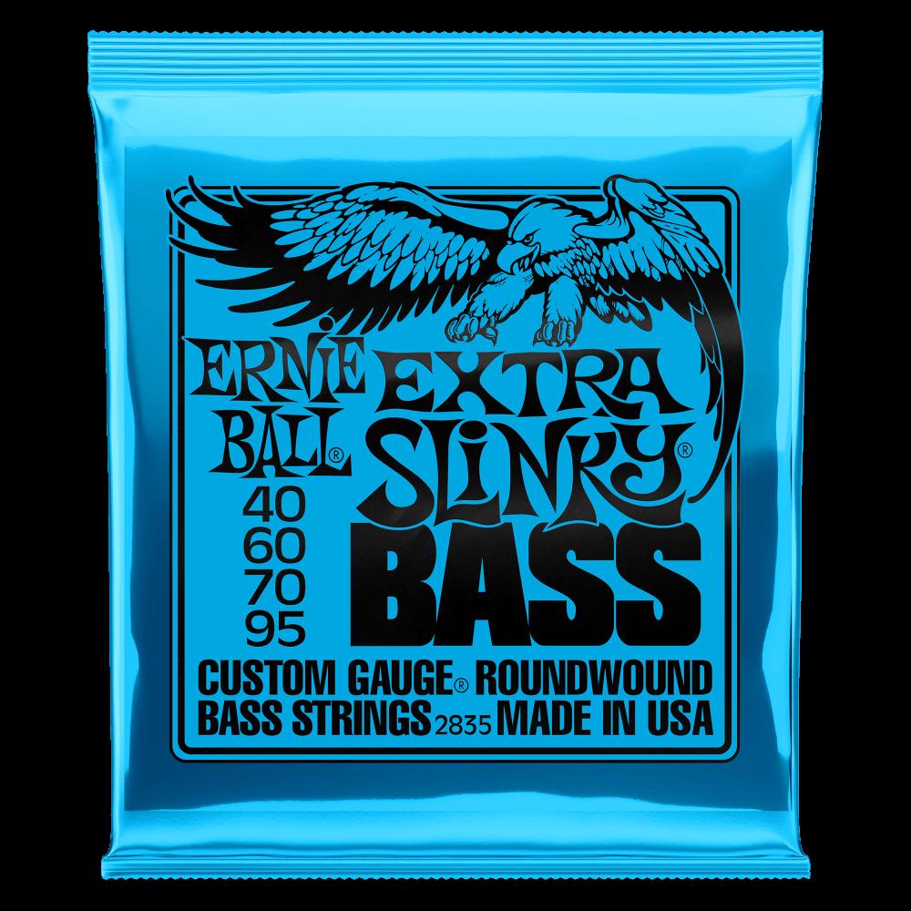 Ernie Ball Extra Slinky Nickel Wound Electric Bass Strings - 40-95 Gauge - 2835