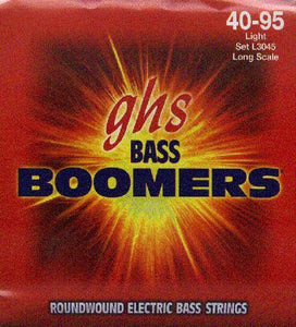GHS Boomers Round Wound Nickel Light Electric Bass Guitar Strings - L3045