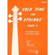 Solo Time for Strings: Viola ,Book 3