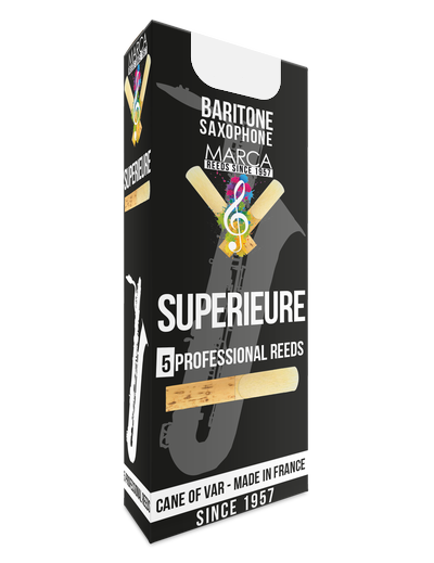 Marca Supérieure Baritone Sax Reeds - 5 Per Box