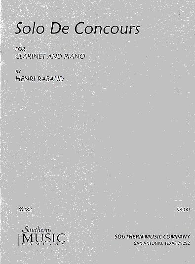 SOLO DE CONCOURS Op.10 - By: HENRI RABAUD - SS282