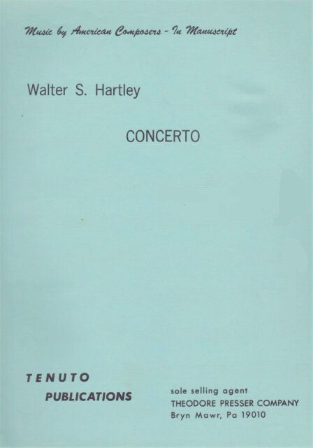 Walter S. Hartley Concertino For Tuba And Wind Ensemble