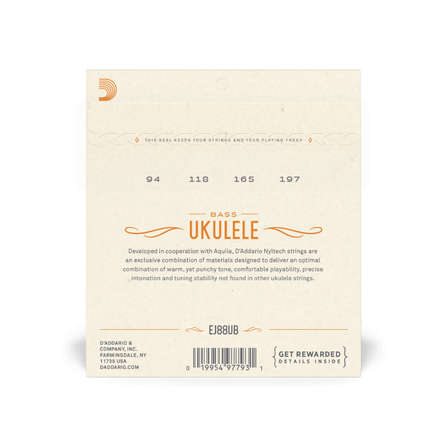 D'addario Nyltech Bass Ukulele Strings