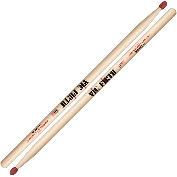 Vic Firth American Classic Hickory Drumstick Nylon Tip- CMN Classic Metal