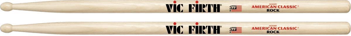 Vic Firth American Classic Hickory Drumstick Wooden Tip -  Rock