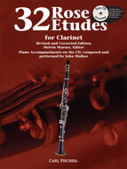 Carl Fischer Book - Rose 32 Etudes for Clarinet with CD - WF85