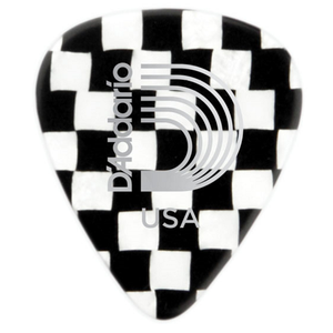 D'addario Planet Waves Checkerboard Celluloid Guitar Pick 100 Pack