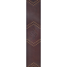 Load image into Gallery viewer, D&#39;addario Planet Waves Brown Embossed Studs Leather Strap