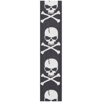 D'addario Planet Waves Skull and Cross Bone Woven Guitar Strap