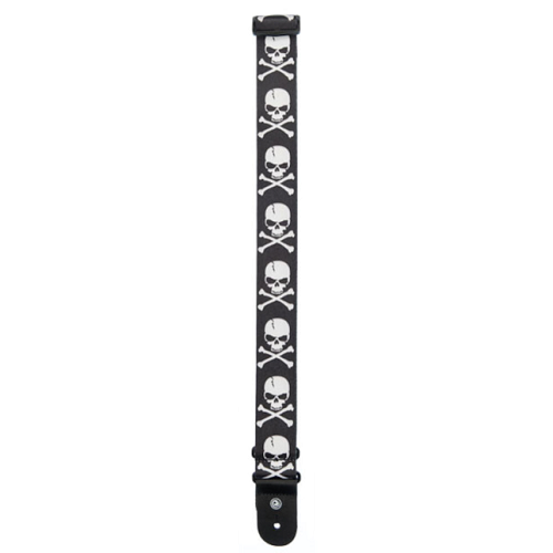 D'addario Planet Waves Skull and Cross Bone Woven Guitar Strap