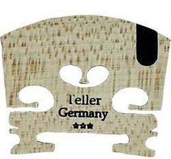 Teller Violin Two Star Unfitted Bridge with Ebony U-Shaped Inlay 4/4