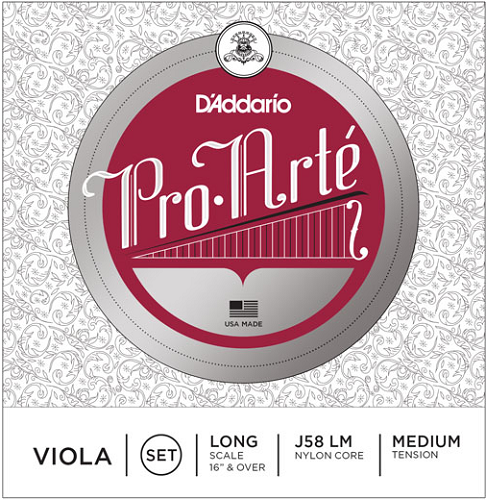 D'addario Pro-Arte Viola String SET, Long Scale, Medium Tension