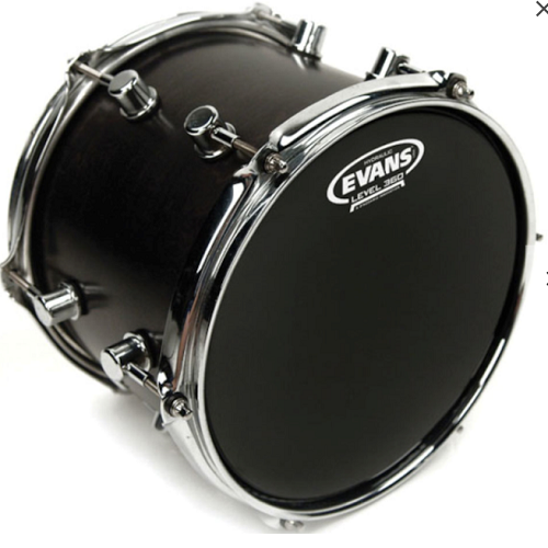 Evans Hydraulic Black Drumhead, 12 Inch