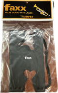 Faxx Trumpet / Cornet Valve Guard, Black Leather with Laces FTVG-2