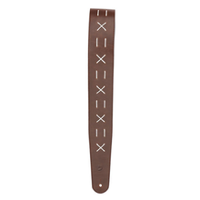 Load image into Gallery viewer, D&#39;addario Planet Waves Decorative Stitch Leather Guitar Strap