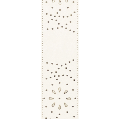 D'addario Planet Waves Perforated White Leather Guitar Strap