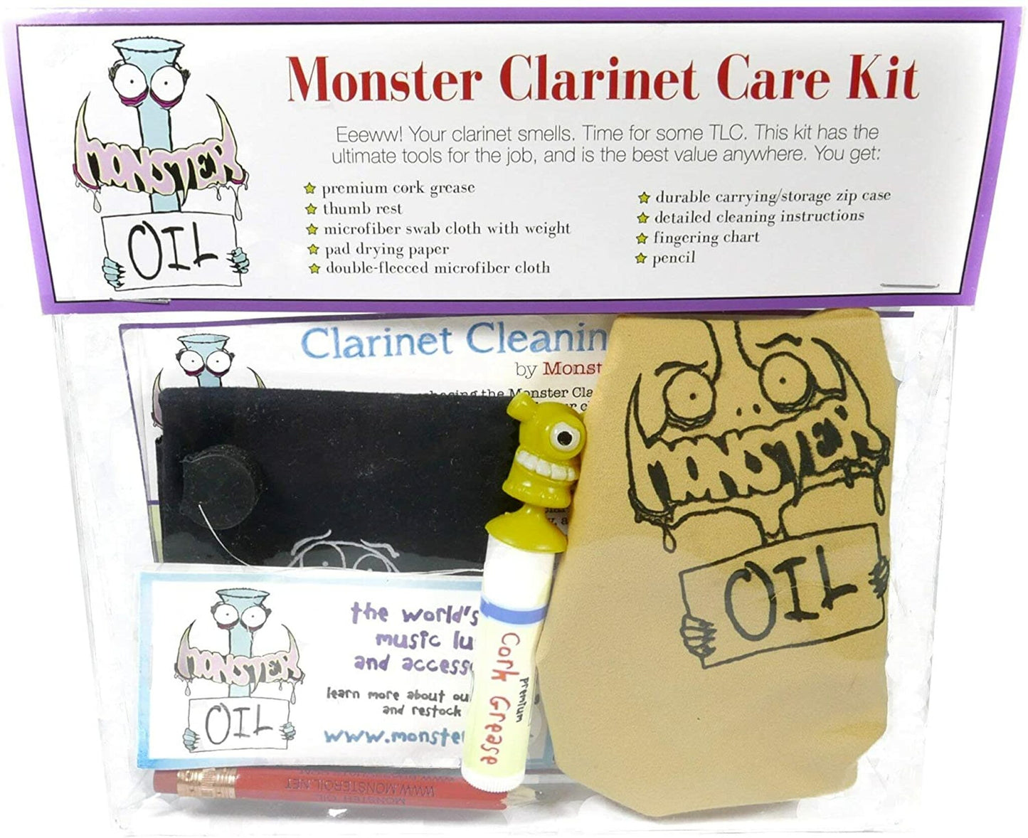 Monster Oil Care and Cleaning Kit for Clarinet