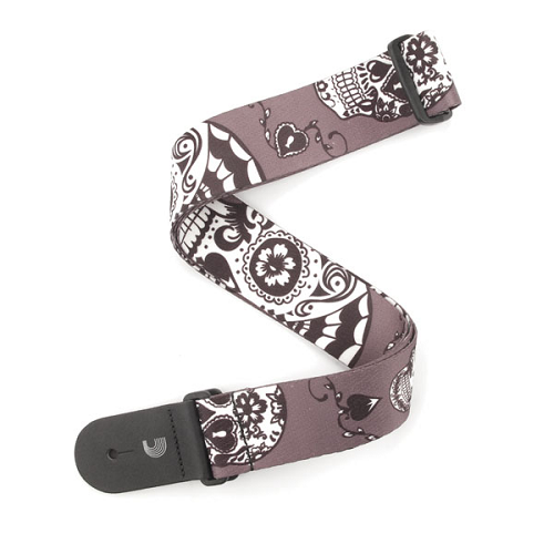 D'addario Planet Waves Sugar Skulls Woven Guitar Strap