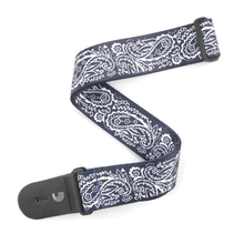 Load image into Gallery viewer, D&#39;addario Planet Waves Blue Paisley Woven Guitar Strap