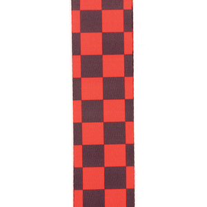 D'addario Planet Waves Black and Red Large Checkerboard Woven Guitar Strap