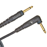 D'addario Planet Waves Gold Plated Custom Series Instrument Cable, Right Angle PLUG, 20 Feet