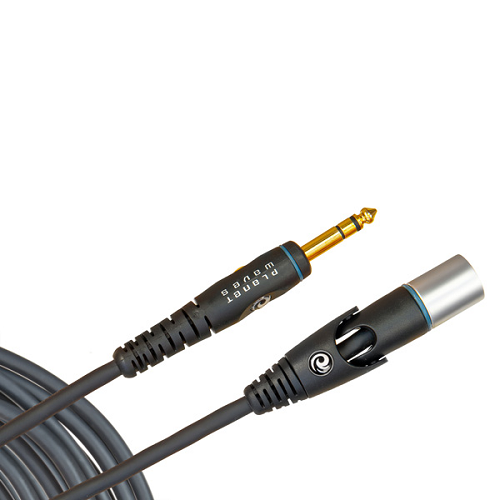 D'addario Planet Waves Gold Plated Custom Series Microphone Cable,  XLR Female to 1/4", 25 Feet