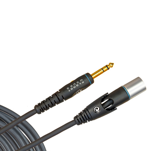 D'addario Planet Waves Gold Plated Custom Series Microphone Cable, XLR Male to 1/4 INCH, 5 Feet