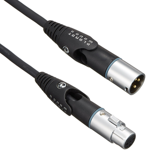 D'addario Gold Plated Custom Series Swivel XLR Microphone Cable, 10 Feet