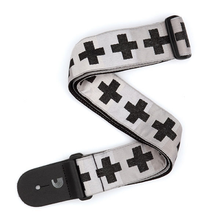 Load image into Gallery viewer, D&#39;addario Planet Waves Checkered Crosses Woven Guitar Strap
