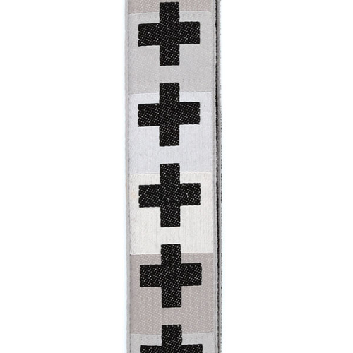 D'addario Planet Waves Checkered Crosses Woven Guitar Strap