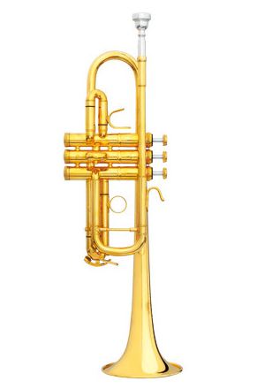 B & S Challenger C Trumpet - Gold Plated - Lightweight Gold Bell - 3136TC-AU