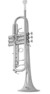 B&S Bb Challenger II Trumpet - Silver Plated - Heavy Bell - 3143JH-S
